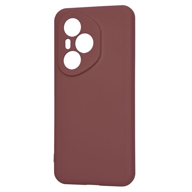 Husa pentru  Honor 400 Pro Liquid Silicone, subțire, captusita cu microfibra, anti amprentă, protectie cameră foto, Bordeaux