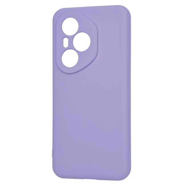 Husa pentru  Honor 400 Pro Liquid Silicone, subțire, captusita cu microfibra, anti amprentă, protectie cameră foto, Lavanda