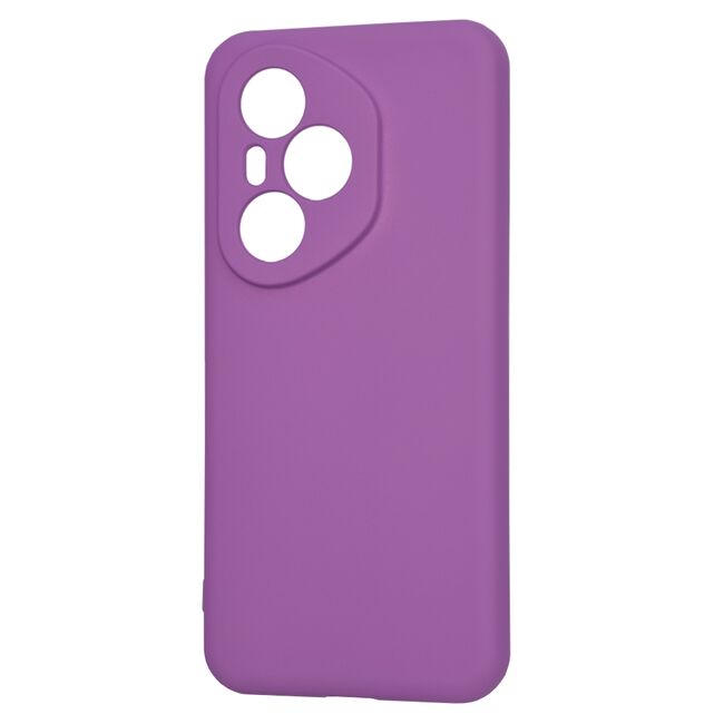 Husa pentru  Honor 400 Pro Liquid Silicone, subțire, captusita cu microfibra, anti amprentă, protectie cameră foto, Mov