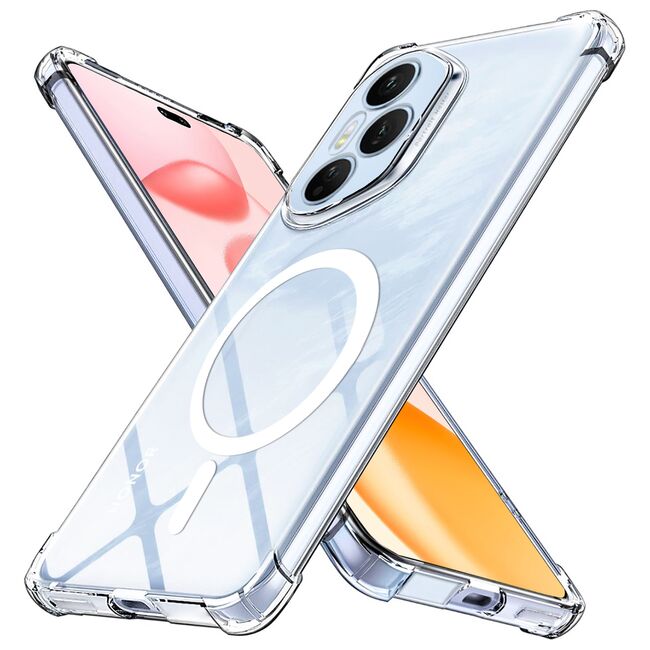 Husa pentru  Honor 400 Pro compatibila MagSafe Anti-Shock 1.5mm reinforced 4 corners - clear