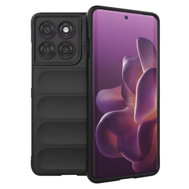 Husa pentru  Motorola Edge 60 Pro Liquid Silicone, Microfibre Lining, Non-Slip Airbag Design, Negru royal