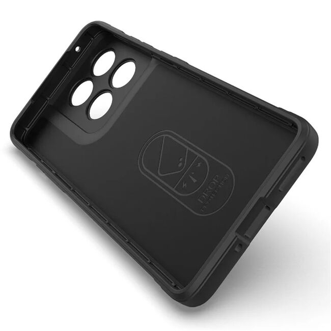 Husa pentru  Motorola Edge 60 Pro Liquid Silicone, Microfibre Lining, Non-Slip Airbag Design, Negru royal