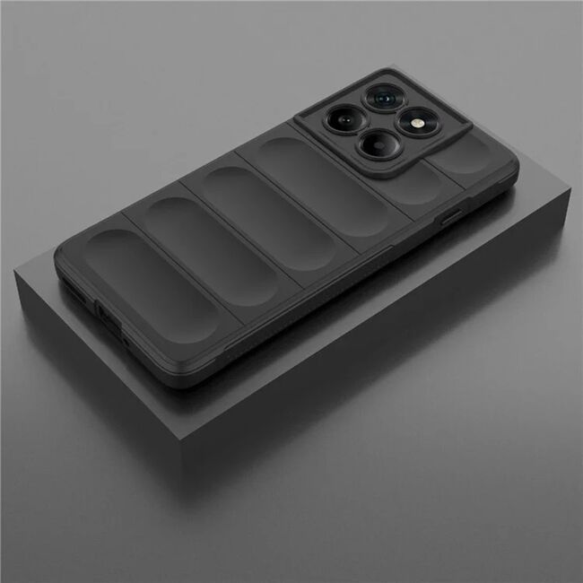 Husa pentru  Motorola Edge 60 Pro Liquid Silicone, Microfibre Lining, Non-Slip Airbag Design, Negru royal