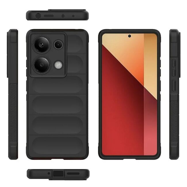 Husa pentru  Xiaomi Redmi Note 14S Liquid Silicone, Microfibre Lining, Non-Slip Airbag Design, Negru