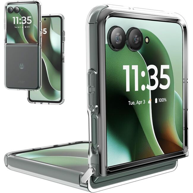 Husa pentru  Motorola Razr 60 Ultra, Anti-Shock 1.5mm, cu protectie lentile, Transparent