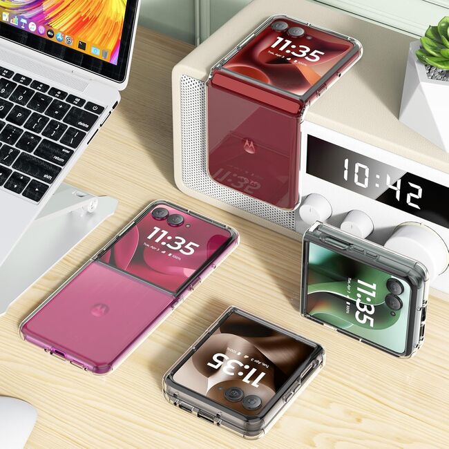 Husa pentru  Motorola Razr 60 Ultra, Anti-Shock 1.5mm, cu protectie lentile, Transparent