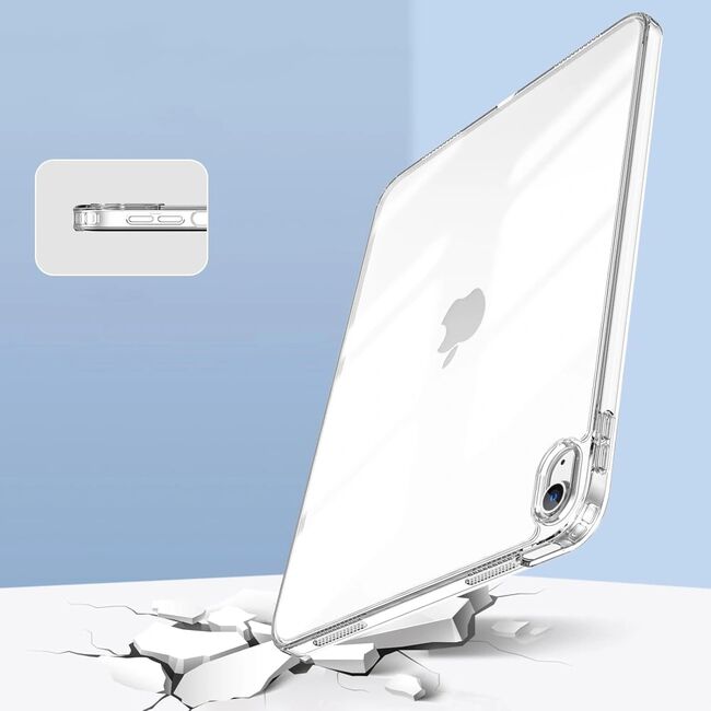 Husa pentru iPad 11 2025 Cyber Shield Crystal Clear, Protectie slim cu colturi intarite, design minimalist si elegant