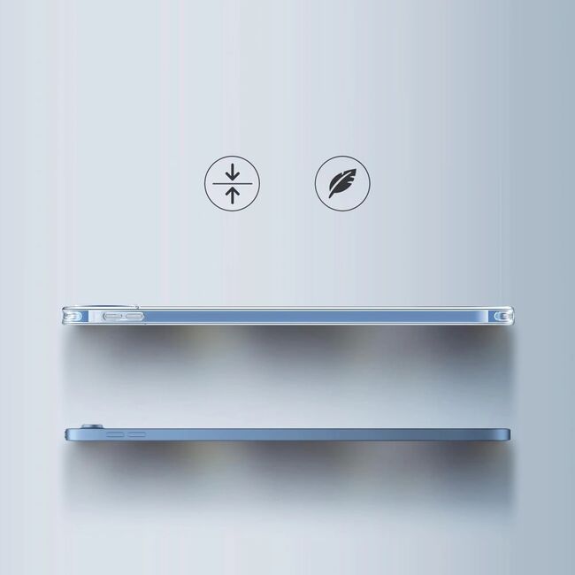 Husa pentru iPad 11 2025 Cyber Shield Crystal Clear, Protectie slim cu colturi intarite, design minimalist si elegant