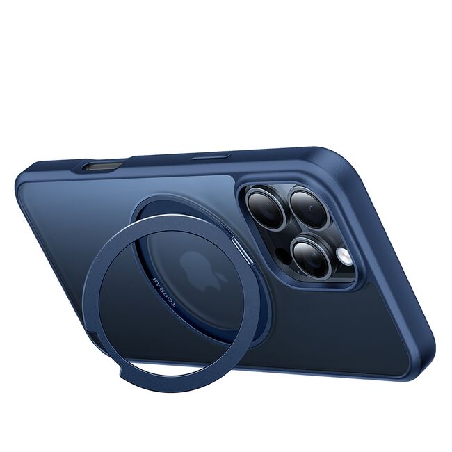 Husa pentru iPhone 16 Pro Max - Torras Ostand Pro MagSafe Series - Navy Blue