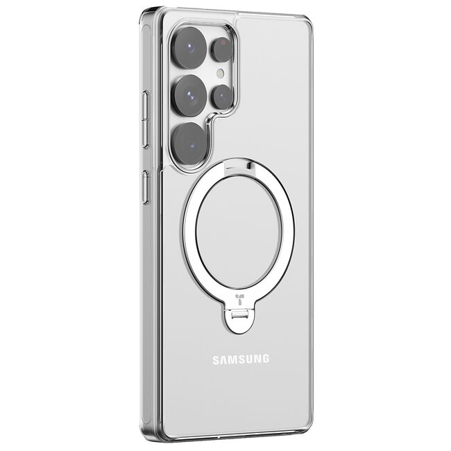 Husa pentru Samsung Galaxy S25 Ultra - Torras Ostand Spin MagSafe Series - Clear