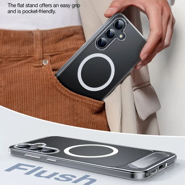 Husa pentru Samsung Galaxy S25 Plus - Torras Pstand MagSafe - Clear
