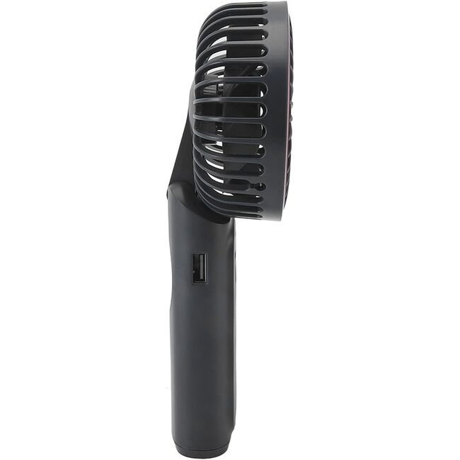 Ventilator portabil de Buzunar cu LED Digital, 6 Trepte de Răcorire și Baterie de Lungă Durată 5000 mAh, reincarcabil – Confort Maxim la Fiecare Pas - Negru