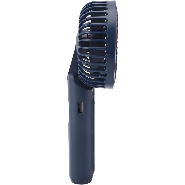 Ventilator portabil de Buzunar cu LED Digital, 6 Trepte de Răcorire și Baterie de Lungă Durată 5000 mAh, reincarcabil – Confort Maxim la Fiecare Pas - Albastru