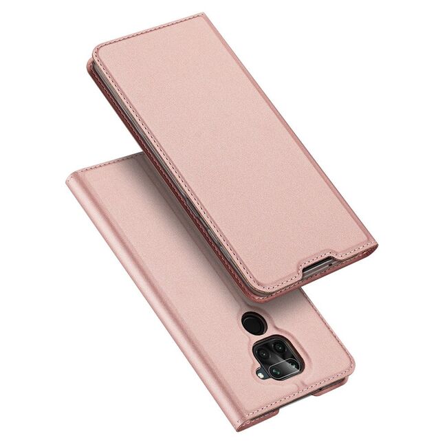 Husa DUX DUCIS Skin Pro Bookcase pentru Xiaomi Redmi Note 9 (roz)