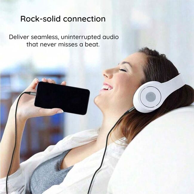 Adaptor Jack, iPhone, Nylon, 1m - Techsuit NexaSound (AC17) - Gray
