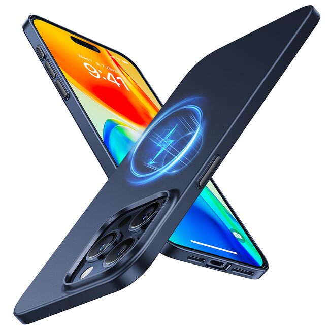 Husa pentru iPhone 15 Pro Max - Torras OriginFit-Mag Series - Navy Blue
