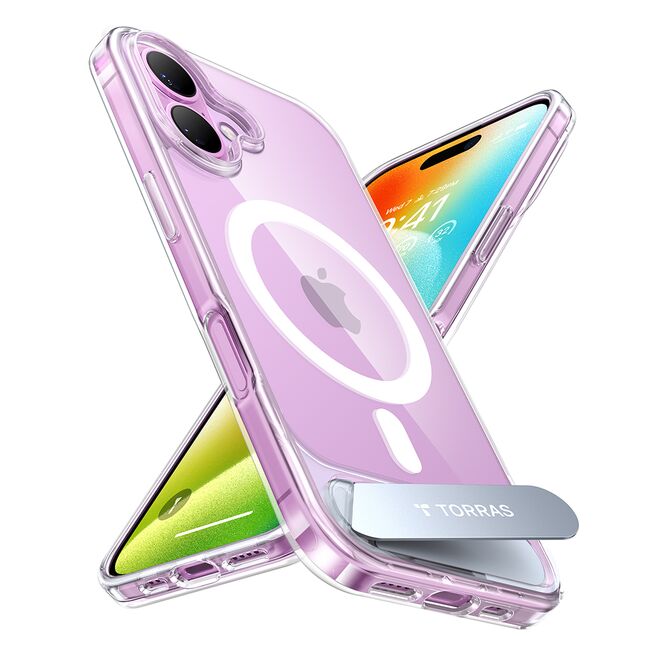 Husa pentru iPhone 16 Plus - Torras Pstand MagSafe - Clear
