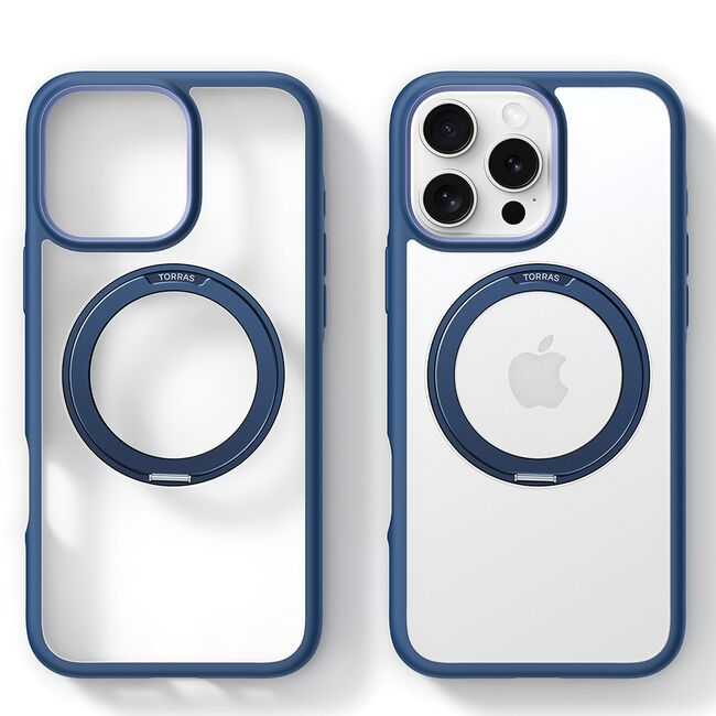 Husa pentru iPhone 16 Pro - Torras Ostand R Fusion MagSafe Series - Navy Blue
