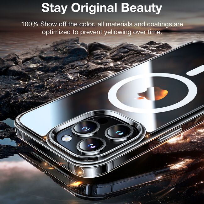Husa pentru iPhone 15 Pro - Torras Diamond MagSafe Series - Clear