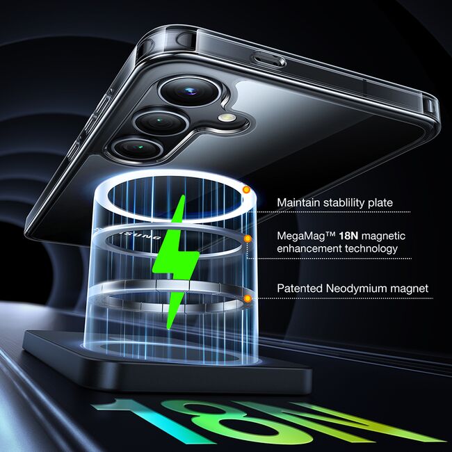 Husa pentru Samsung Galaxy S24 - Torras Diamond MagSafe Series - Clear