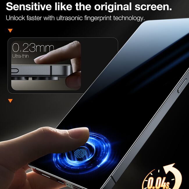 Folie pentru Samsung Galaxy S24 Ultra - Torras GlassGo Install Master - Clear