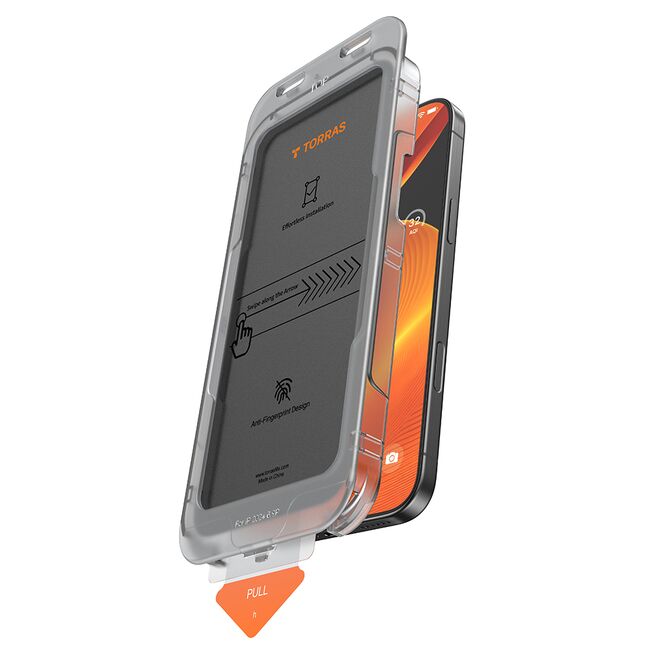 Folie pentru iPhone 16 - Torras GlassGo Install Master Privacy - Clear