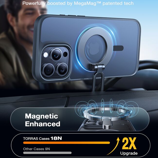 Husa pentru Google Pixel 9a - Torras Guardian Magnetic Series - Negru
