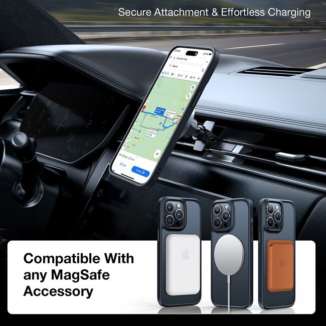 Husa pentru iPhone 15 Pro - Torras Guardian Magnetic Series - Negru