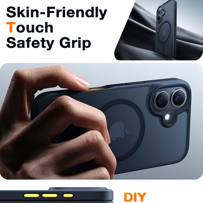 Husa pentru iPhone 16 - Torras Guardian Magnetic Series - Negru