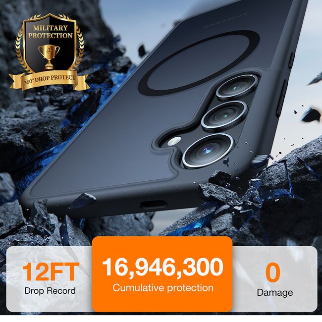 Husa pentru Samsung Galaxy S24 Plus - Torras Guardian Magnetic Series - Negru