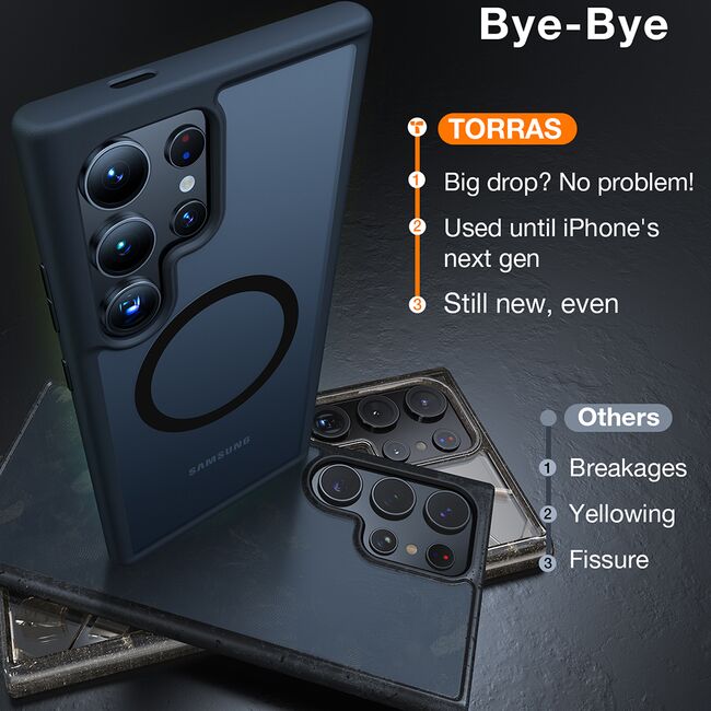 Husa pentru Samsung Galaxy S24 Ultra - Torras Guardian Magnetic Series - Gri