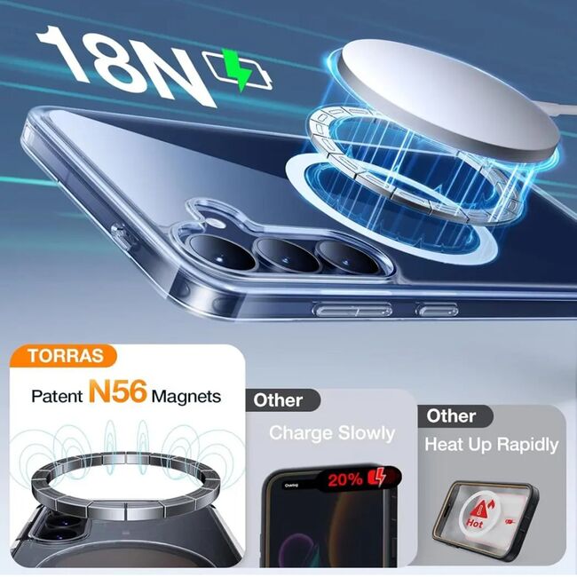 Husa pentru Samsung Galaxy S25 - Torras Guardian Magnetic Series - Negru