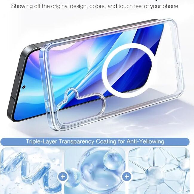 Husa pentru Samsung Galaxy S25 - Torras Guardian Magnetic Series - Clear