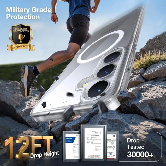 Husa pentru Samsung Galaxy S25 - Torras Guardian Magnetic Series - Clear