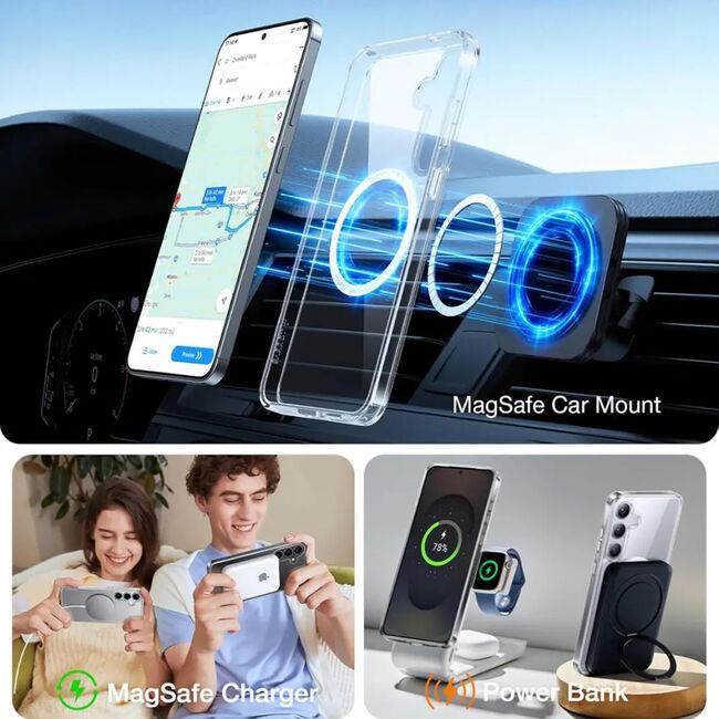 Husa pentru Samsung Galaxy S25 Ultra - Torras Guardian Magnetic Series - Clear