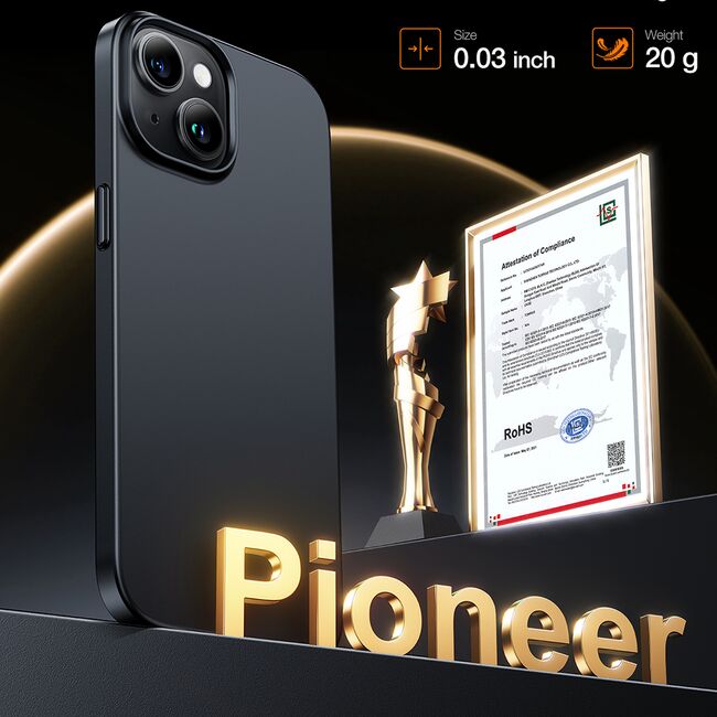 Husa pentru iPhone 15 - Torras OriginFit-Mag Series - Negru
