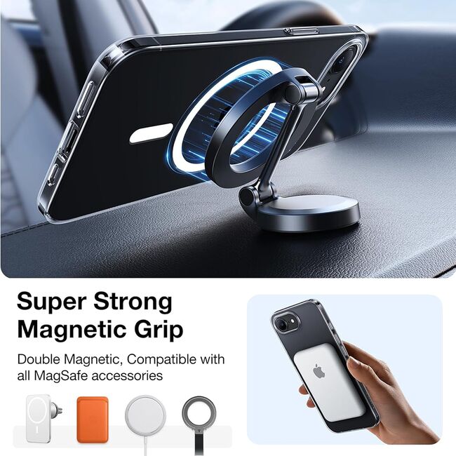 Husa pentru iPhone 16e - Torras OriginFit-Mag Series - Clear