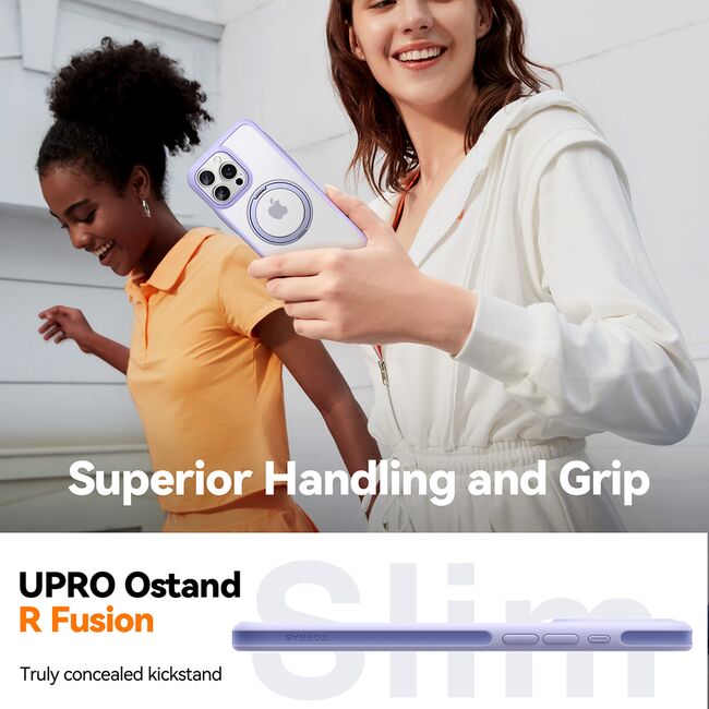Husa pentru iPhone 16 Pro Max - Torras Ostand R Fusion MagSafe Series - Negru