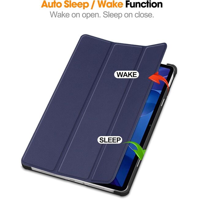 Husa pentru  Xiaomi Redmi Pad 2 tip stand functie sleep/wake-up, protectie 360 - Albastru