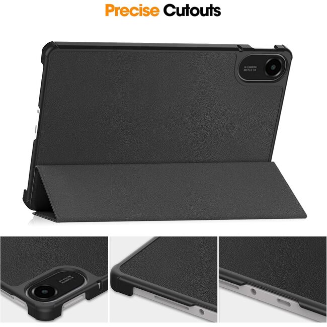 Husa pentru  Xiaomi Redmi Pad 2 tip stand functie sleep/wake-up, protectie 360 - Negru