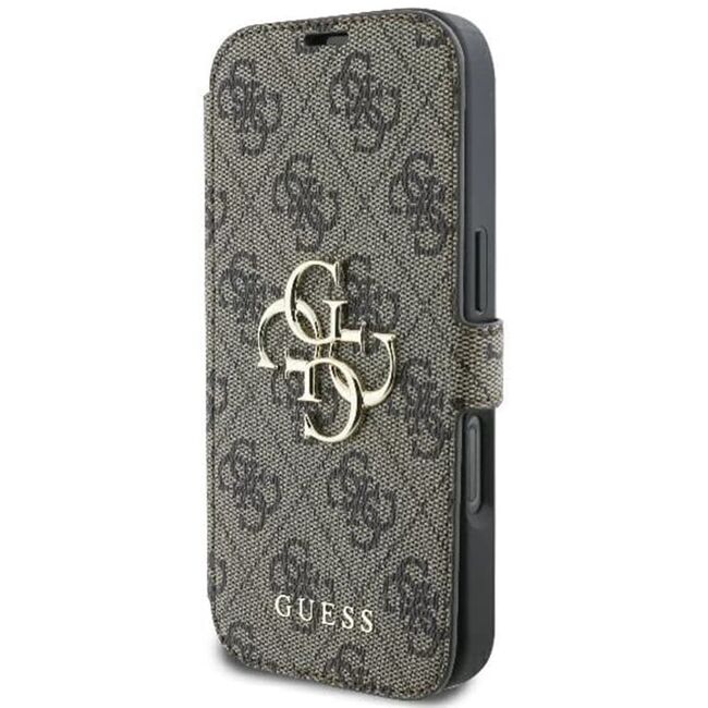 Husa pentru iPhone 16 Plus - Guess Book 4G - Brown