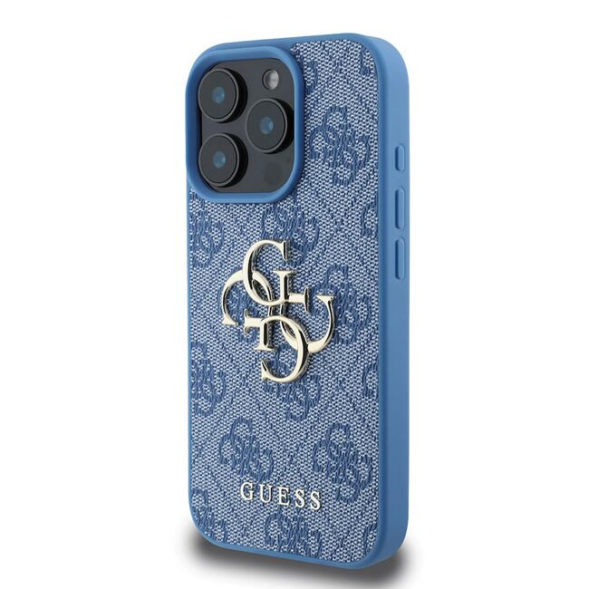 Husa pentru iPhone 16 Pro - Guess Hardcase 4G Big Logo - Blue