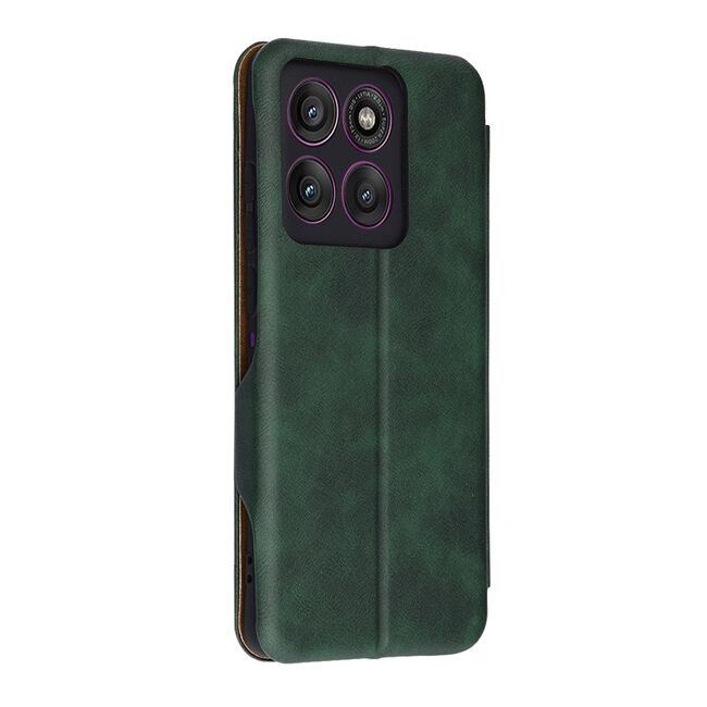 Husa tip carte pentru Motorola Edge 60 Pro Smart Wallet fata - spate protectie 360 - Verde