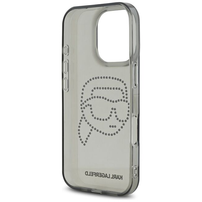Husa pentru iPhone 16 Pro - Karl Lagerfeld IML Rhinestones - Karl Head
