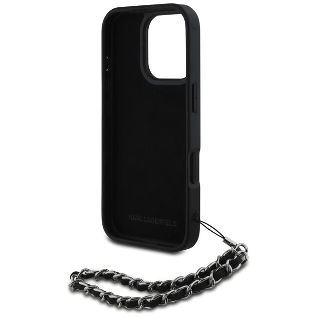 Husa pentru iPhone 16 Pro Max - Karl Lagerfeld Saffiano - Crystals & Charm