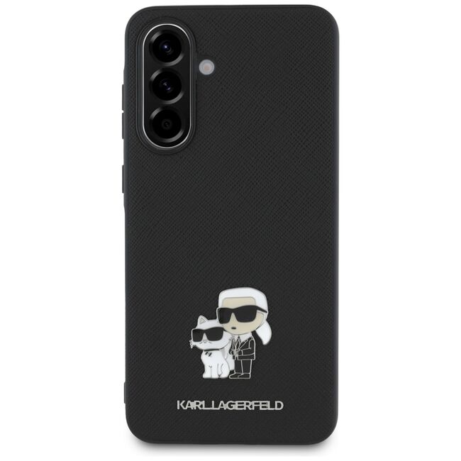 Husa pentru Samsung Galaxy A56 5G - Karl Lagerfeld Saffiano - Karl&Choupette Metal Pin