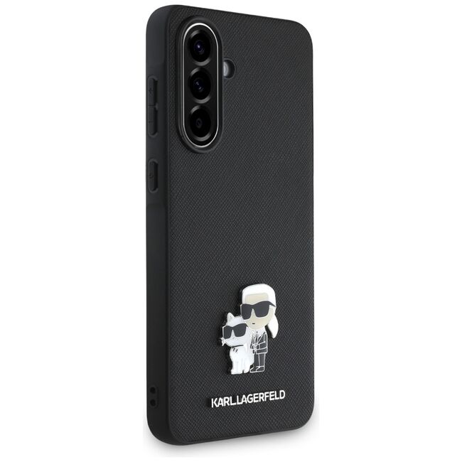 Husa pentru Samsung Galaxy A56 5G - Karl Lagerfeld Saffiano - Karl&Choupette Metal Pin