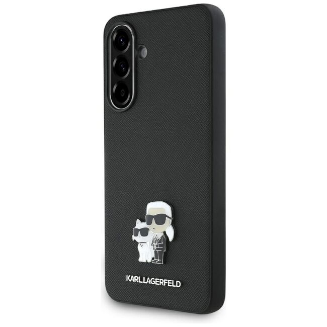 Husa pentru Samsung Galaxy A56 5G - Karl Lagerfeld Saffiano - Karl&Choupette Metal Pin