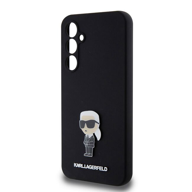 Husa pentru Samsung Galaxy S23 FE - Karl Lagerfeld Silicone- Ikonik Metal Pin