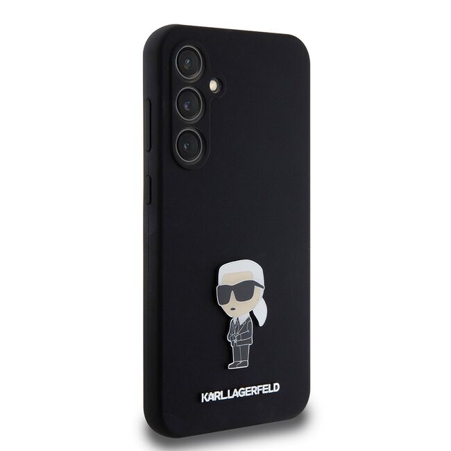 Husa pentru Samsung Galaxy S23 FE - Karl Lagerfeld Silicone- Ikonik Metal Pin